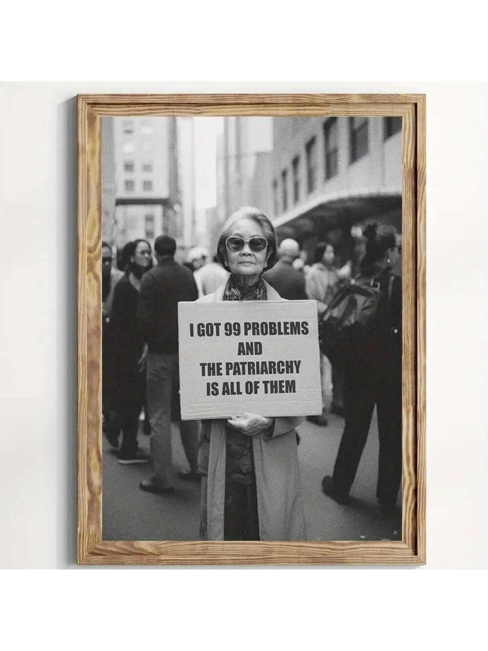 99 Problems & The Patriarchy Canvas Print Wall Art